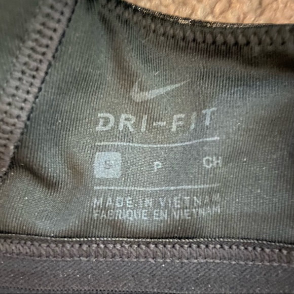 NIKE Dri-Fit Gray Black Metallic Sports Bra Size S - Picture 5 of 5